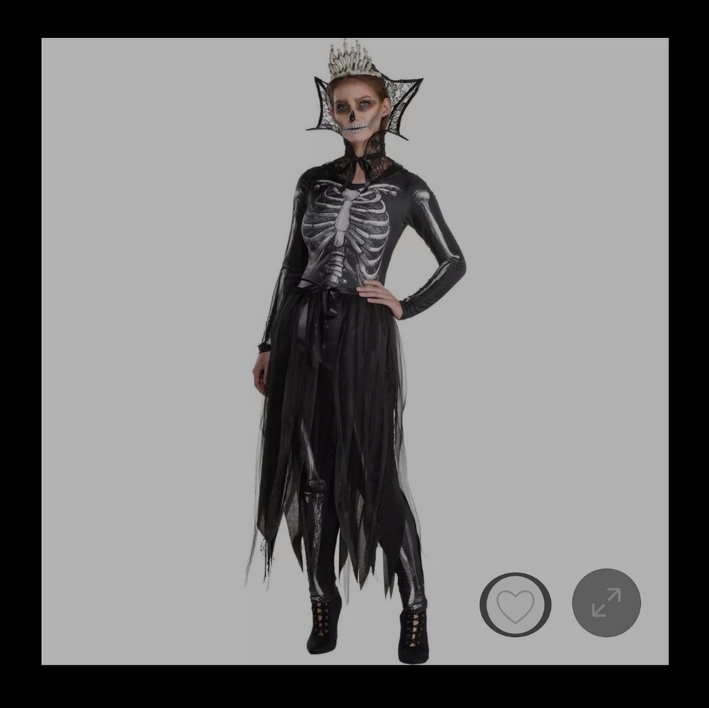 Womens Gothic Skeleton Costume